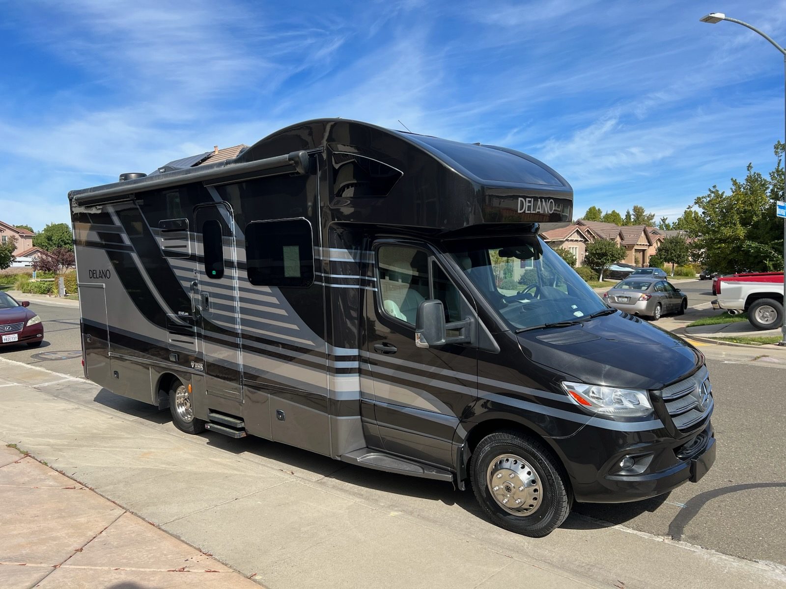 Class B+ Sprinter motorhome with raised roof bought for cash in California