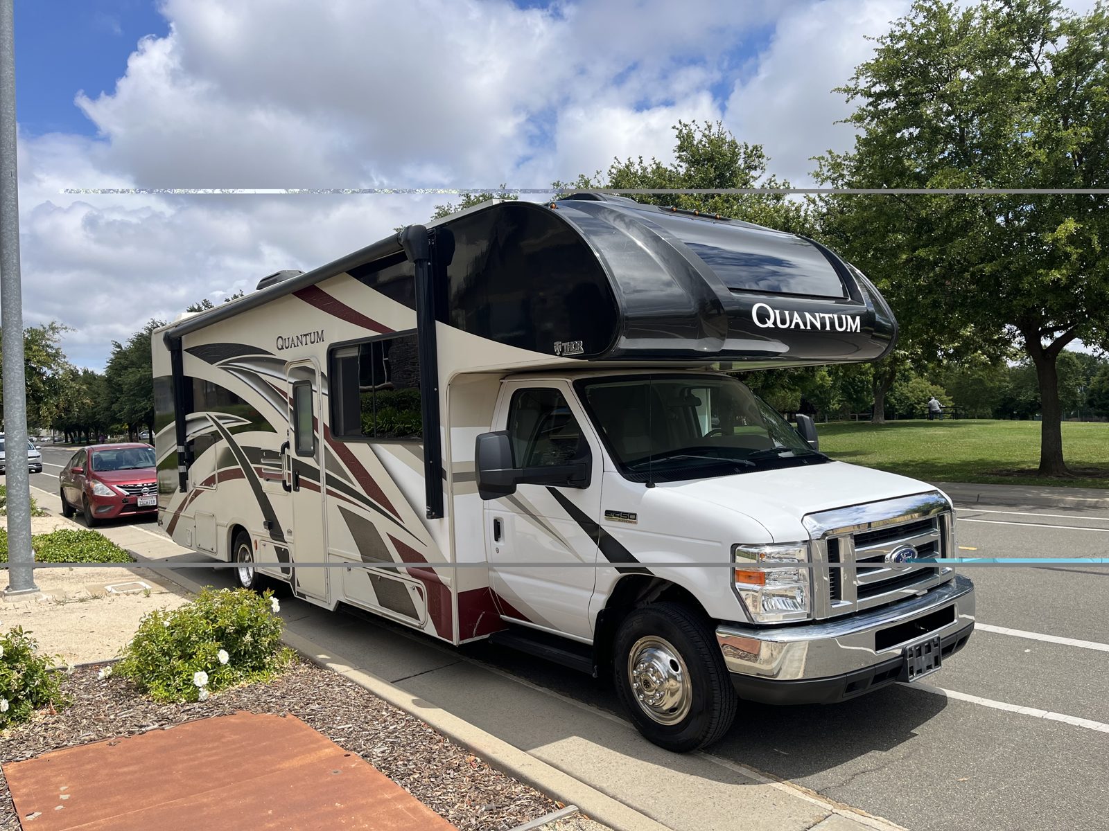 Late-model Quantum Class C motorhome bought for cash in California